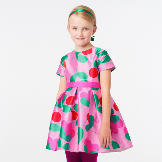 Robe enfant fille en satin Mikado