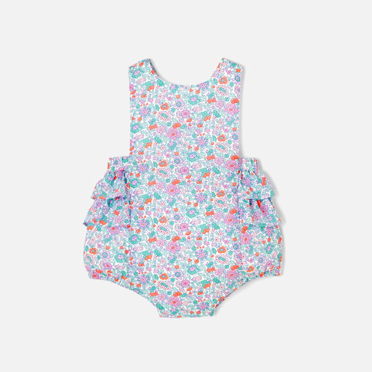 Barboteuse bébé fille en tissu Liberty 