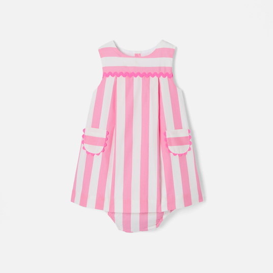 Robe bébé fille à rayures