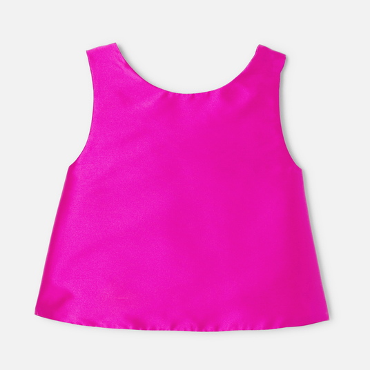 Top enfant fille en satin