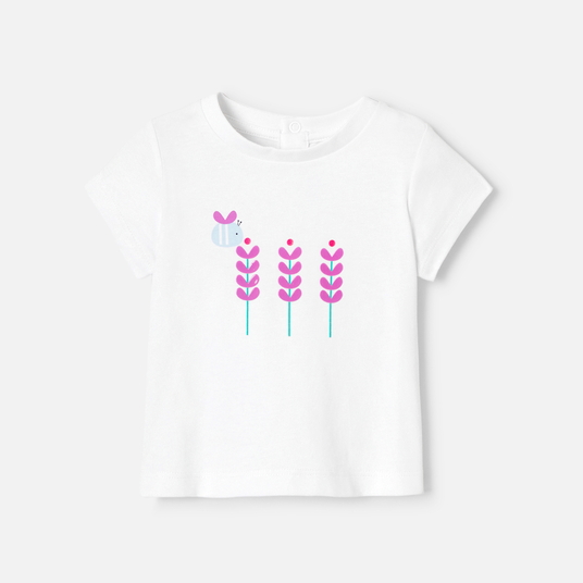 T-shirt bébé fille manches courtes