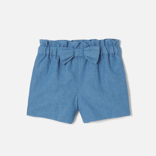 Short bébé fille en chambray