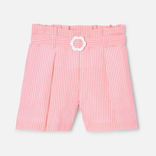 Mädchenshorts aus Seersucker