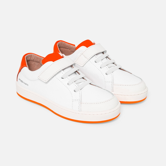 Tennis enfant en cuir