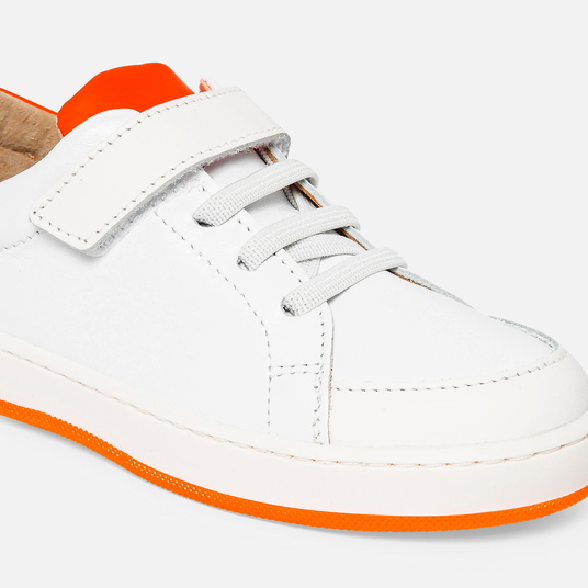 Tennis enfant en cuir