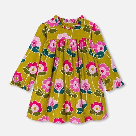 Robe bébé fille en velours