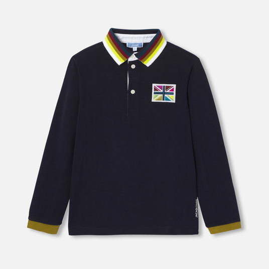 Poloshirt mit langen Ärmeln für Jungen