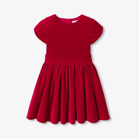 Robe en velours enfant fille