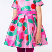 Robe enfant fille en satin Mikado